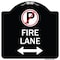 Signmission Fire Lane Heavy-Gauge Aluminum Architectural Sign, 18" x 18", BW-1818-24021 A-DES-BW-1818-24021 - alternate 1